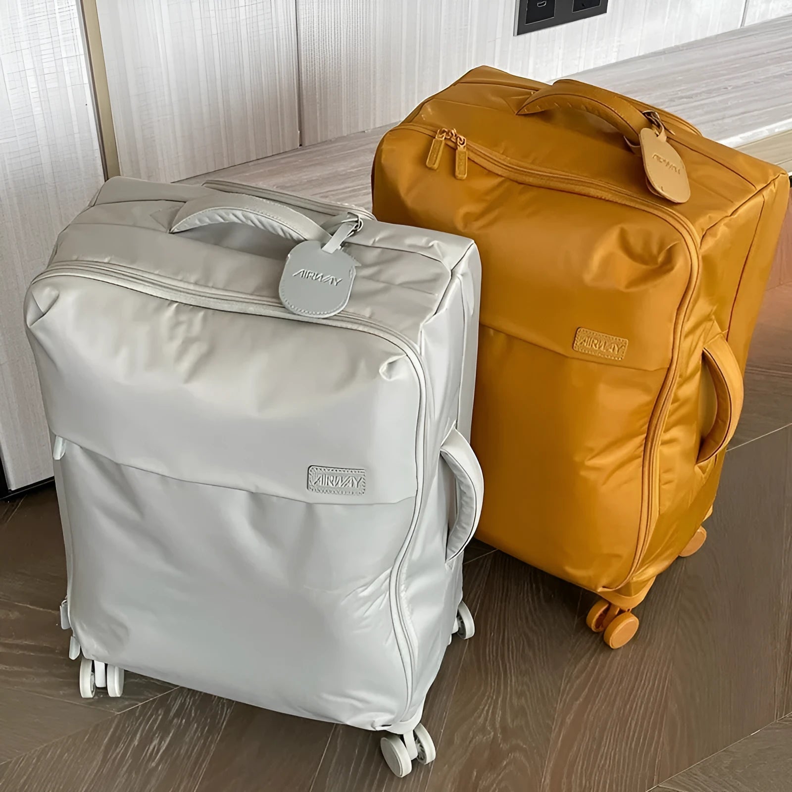 20 inch bluestone green waterproof Oxford cloth suitcase with universal wheels