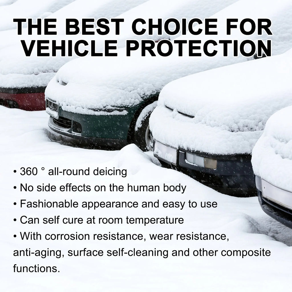 Hydrophobic nano coating car snow brush with compact 5x9x14cm dimensions and PE construction