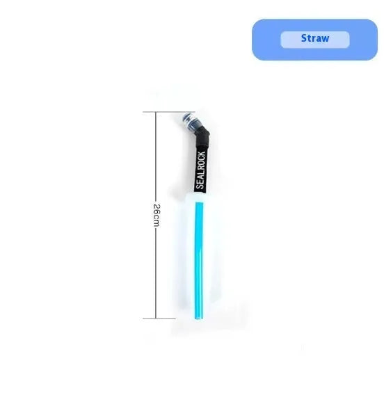 Plastic portable drinking straw with flexible suction tube for mountain climbing and biking