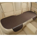 Linen car cushion with plaid pattern in choice of colours including black and red, coffee, or cream