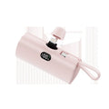 Capsule-shaped digital display wireless power bank with built-in plug in multiple colours