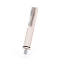 Stainless steel dematting comb for pet grooming with ergonomic handle in pink or white