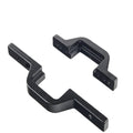 Black steel trailer hook lamp holder mounting bracket with multiple holes