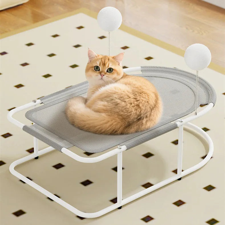 Large fabric cat kennel pet bed in breathable construction available in three colours