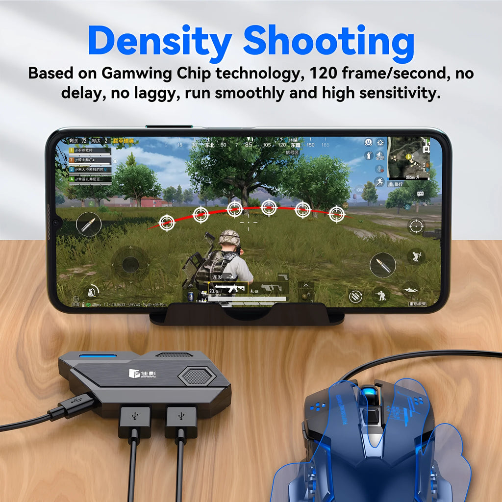 Gamwing Jiaying MIX series keyboard mouse converter for mobile gaming with USB interface