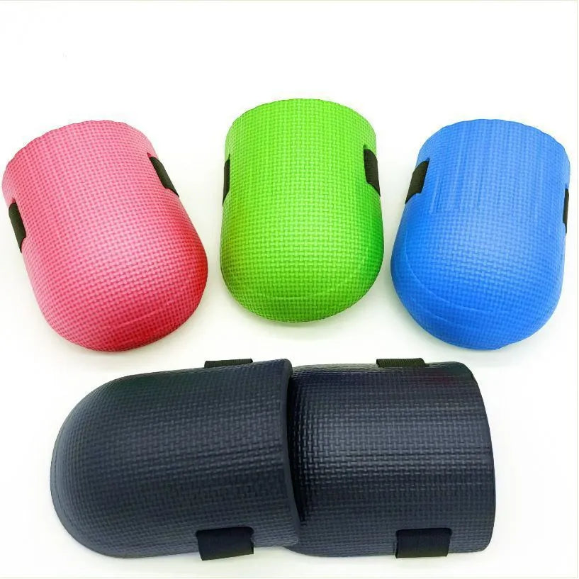 Pair of foam kneepads in four colour options for kneeling work on tile floors and construction sites