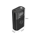 Handheld wireless digital display car tyre air pump with multiple nozzles and accessories