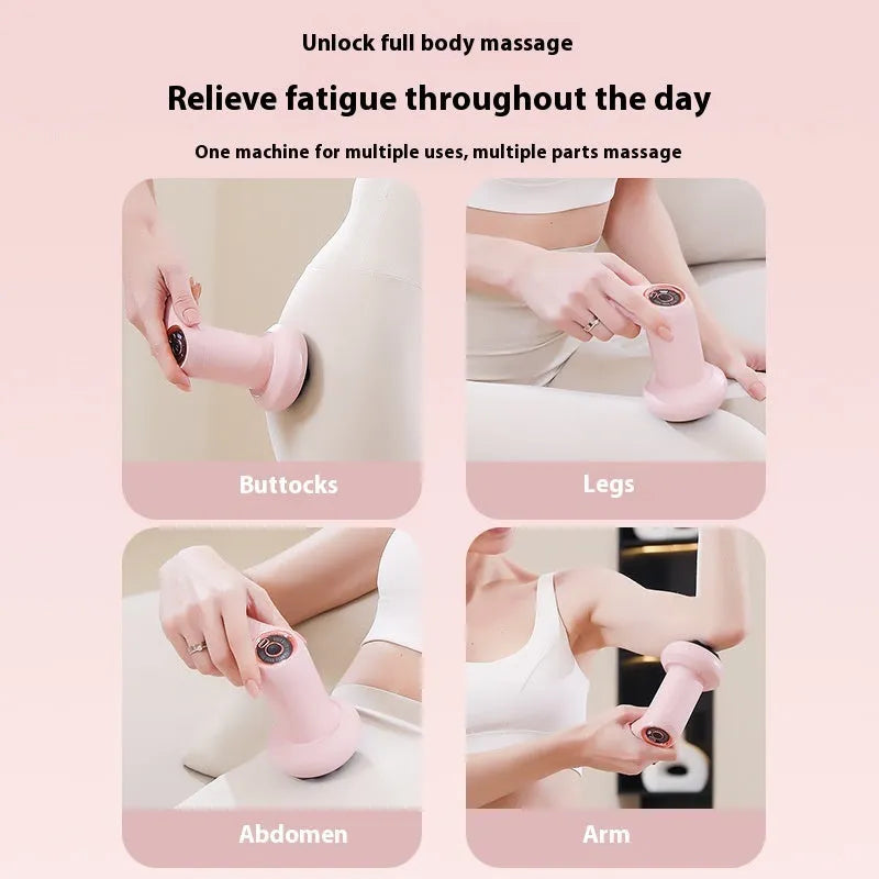 USB electric massager in black, pink or white for cervical spine, back and leg massage
