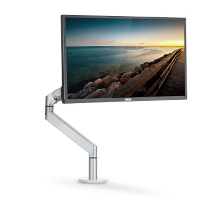 Aluminium alloy laptop cooling stand with air pressure arm bracket in silver or black