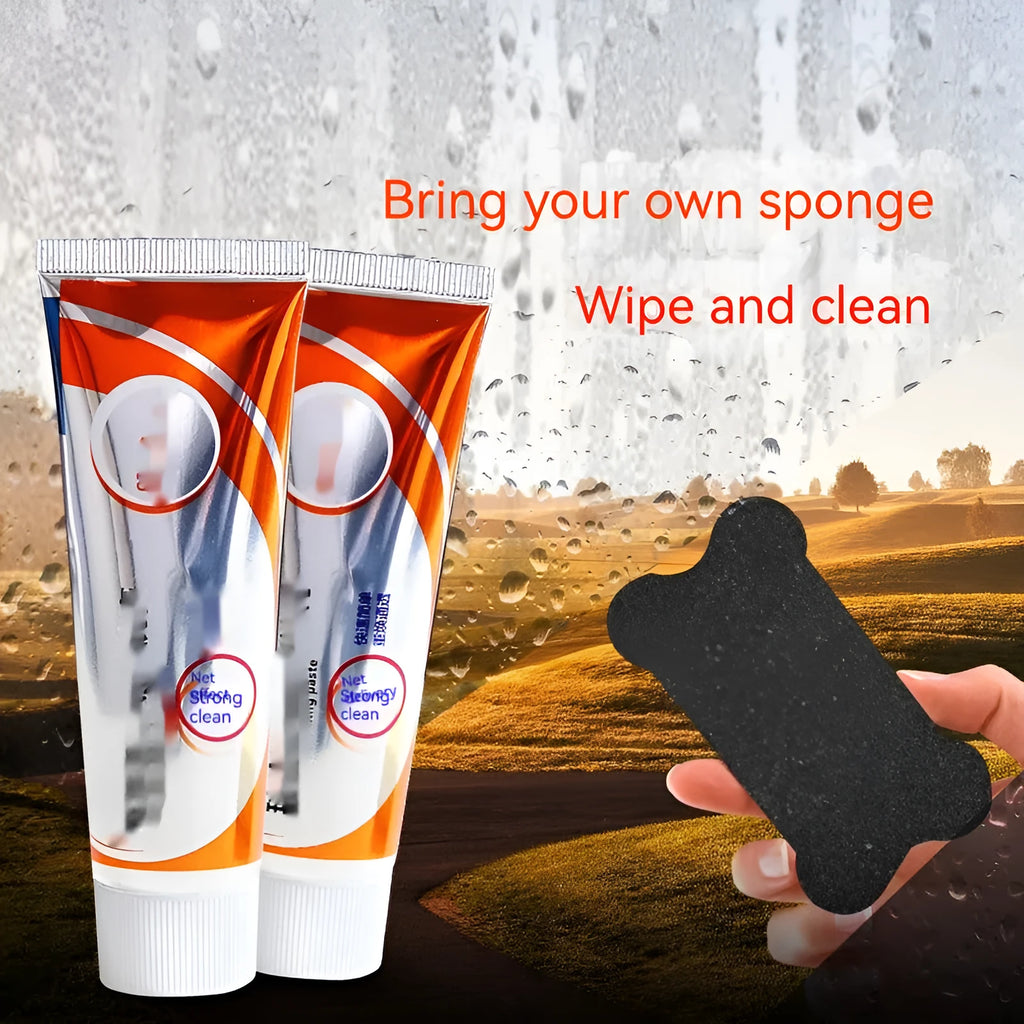 65ml car windscreen cleaning agent in white paste formula for glass oil stain removal