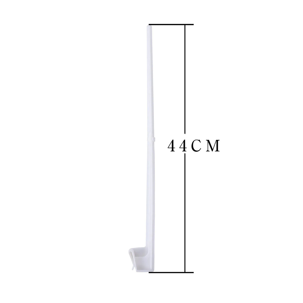 White PP plastic car window flag holder bracket for vehicle mounting