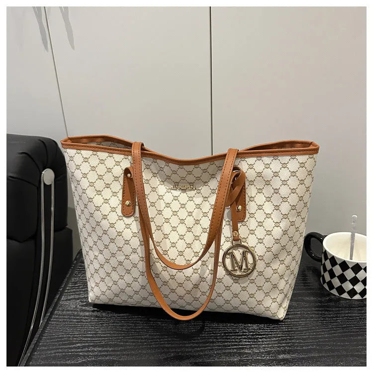Western style PU leather shoulder bag in black, grey, white, or brown with contrast stitching.