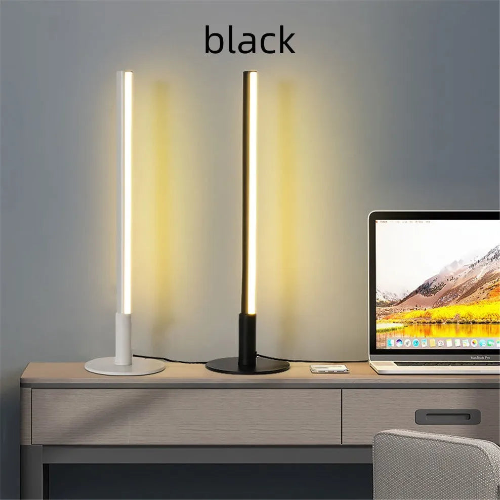 Black retro aluminium alloy decorative lamp with LED lighting for ambient illumination