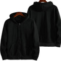 Men's loose fit solid colour sports jacket with front zipper in various colour options