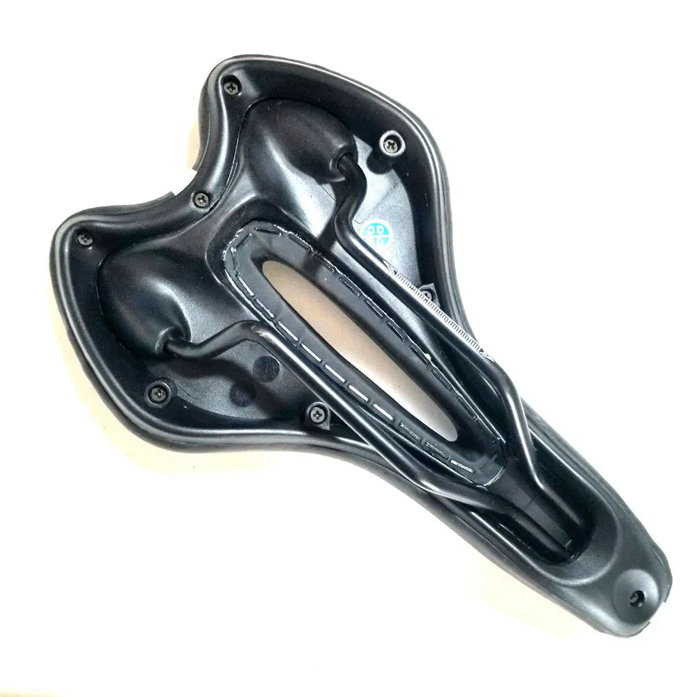 Bicycle saddle cushion with silicone padding, waterproof cover, and installation wrench accessories