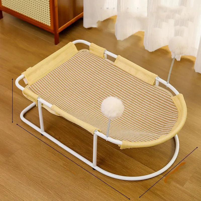 Large fabric cat kennel pet bed in breathable construction available in three colours