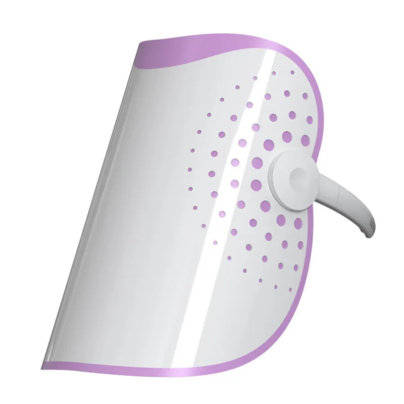 White and purple photon IPL beauty mask device for home facial light therapy