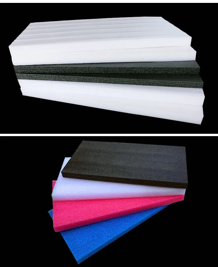 White high-density EPE pearl cotton foam board measuring 200cm by 100cm.