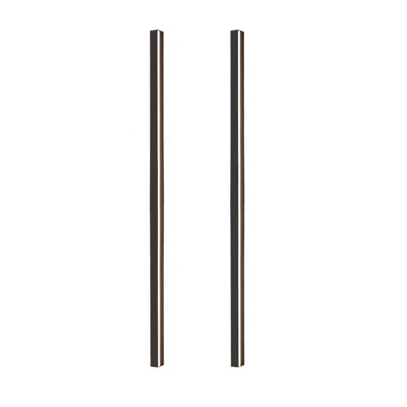 80cm black aluminium LED wall lamp with touch control for three colour temperatures