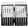TH-6177 11-piece clock screwdriver set with cross and one line heads on display