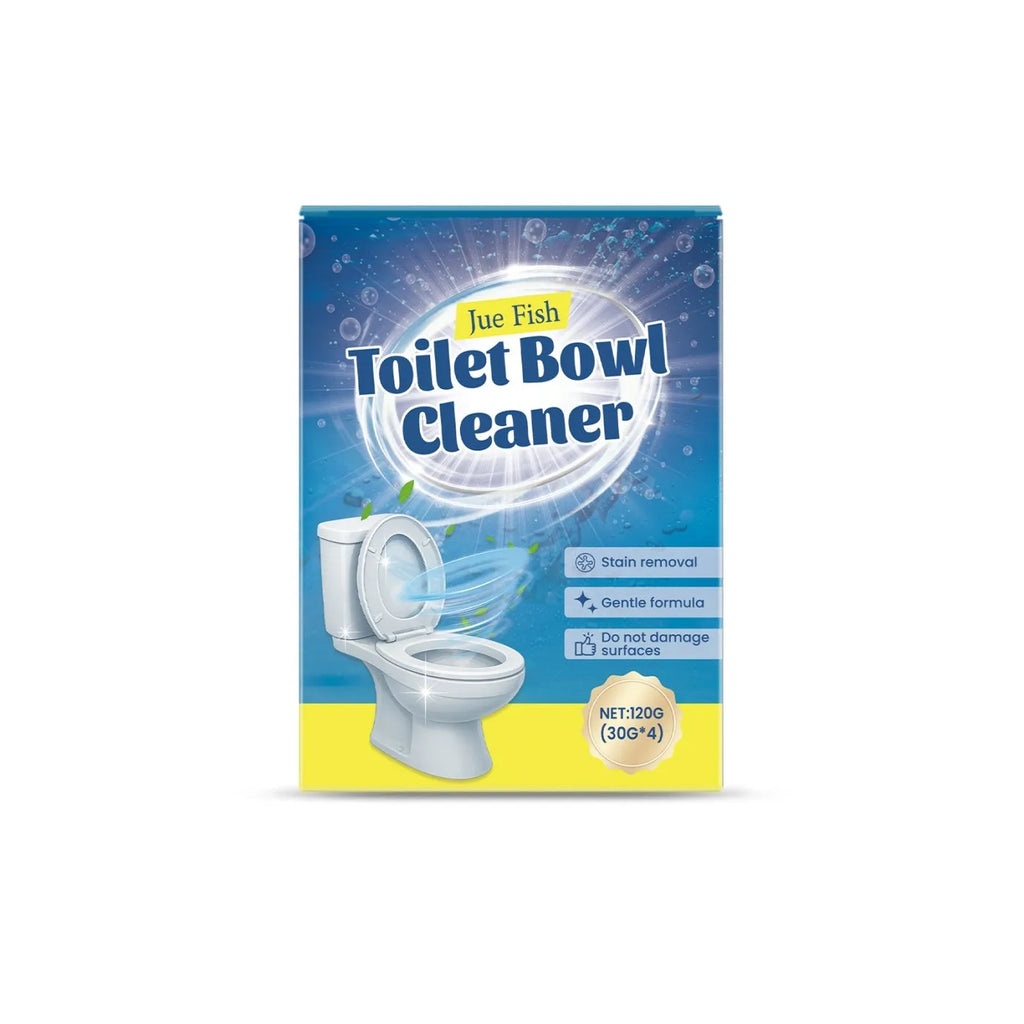 Toilet cleaning powder 120g pack with four 30g units for descaling and stain removal