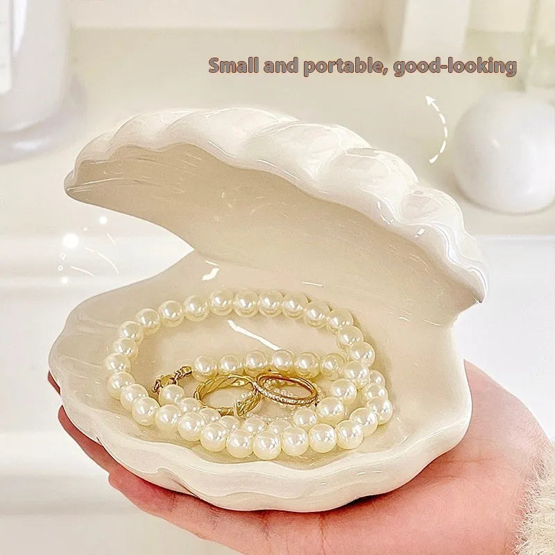 White porcelain storage tray with optional small night lamp in yellow, pink, and white colour options