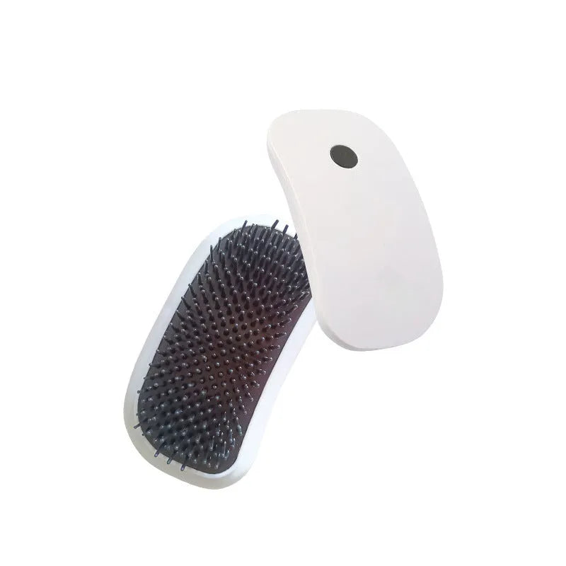 Pink electric pet massage brush with TPE teeth for cats and dogs grooming
