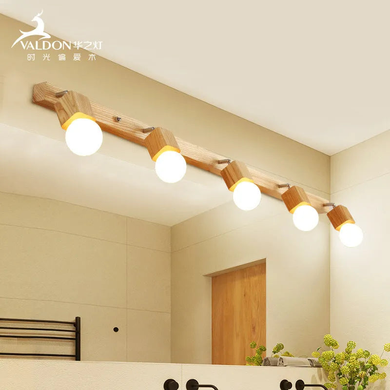 Round 24cm mirror finish LED wall lamp mounted on a wall