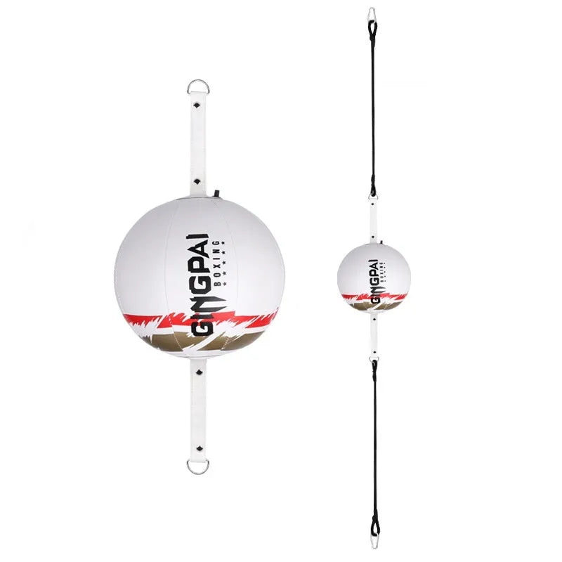 PU hanging boxing speed ball training equipment in black, black and green, or white colour options