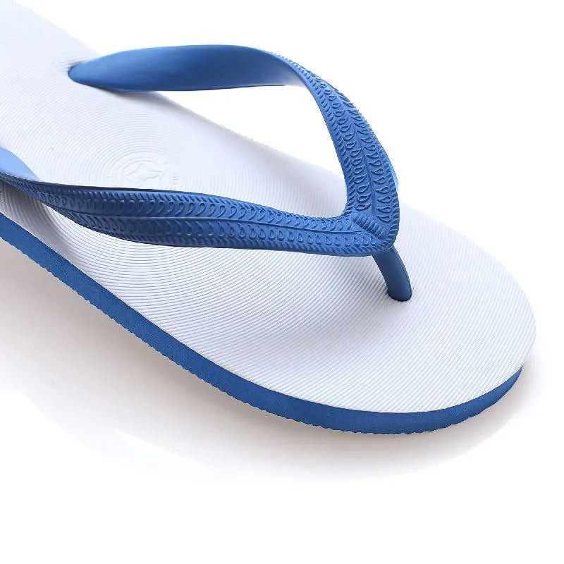 Fish label rubber beach flip-flops with non-slip deodorant soles in multiple colour options