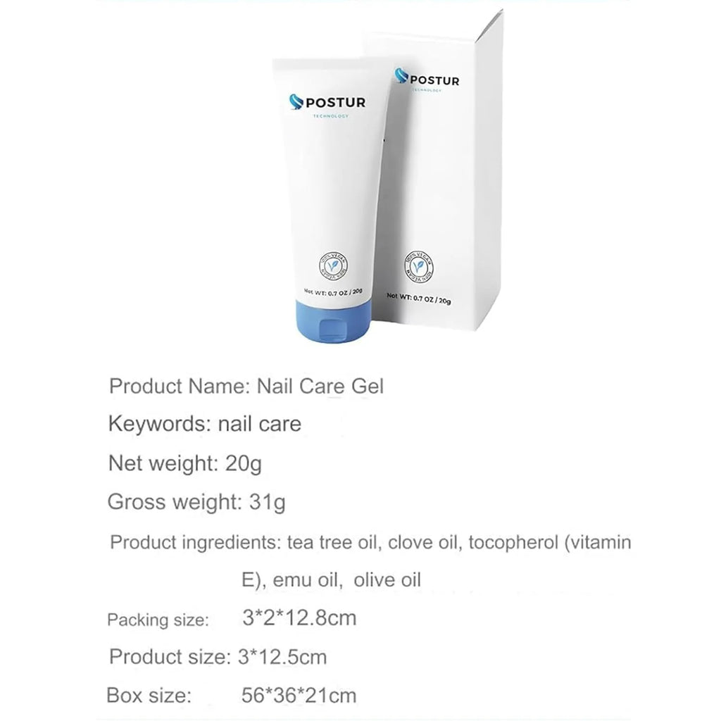 20g nail gel care tool in compact 3x2x12.8 cm packaging for manicure applications