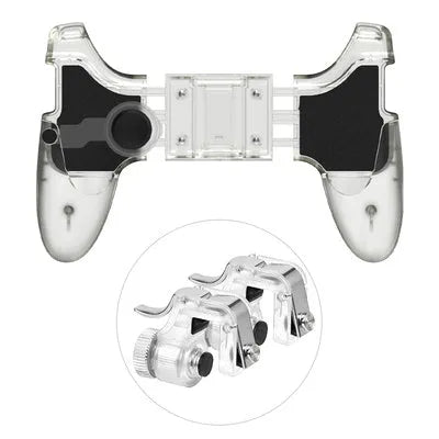 Physical plug-in mobile phone gamepad controller in black colour without vibration function