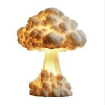 Atomic explosion mushroom cloud shaped USB table lamp with modern art decorative design