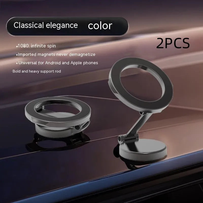 Qian Colour all-metal foldable magnetic car phone mount for dashboard installation