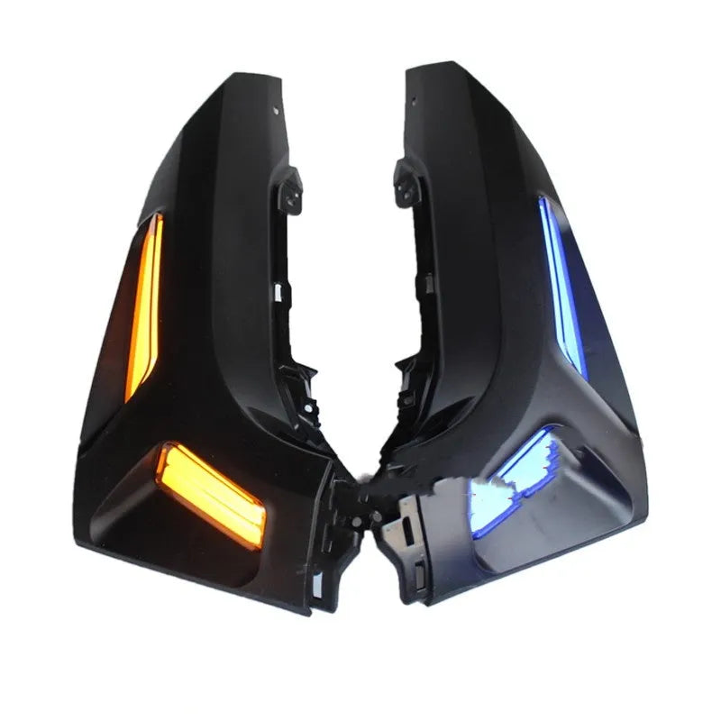Pair of LED steering lights for Yamaha NMAX155 scooter in blue yellow colour