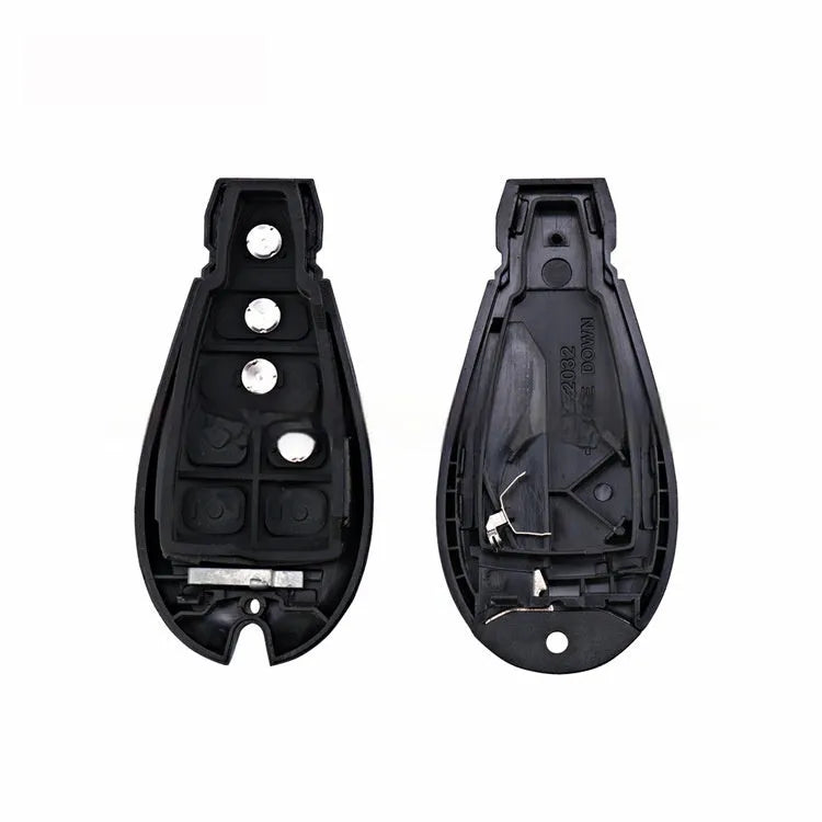 Dodge Chrysler smart card key replacement case with ABS brass shell measuring 85x42x15mm