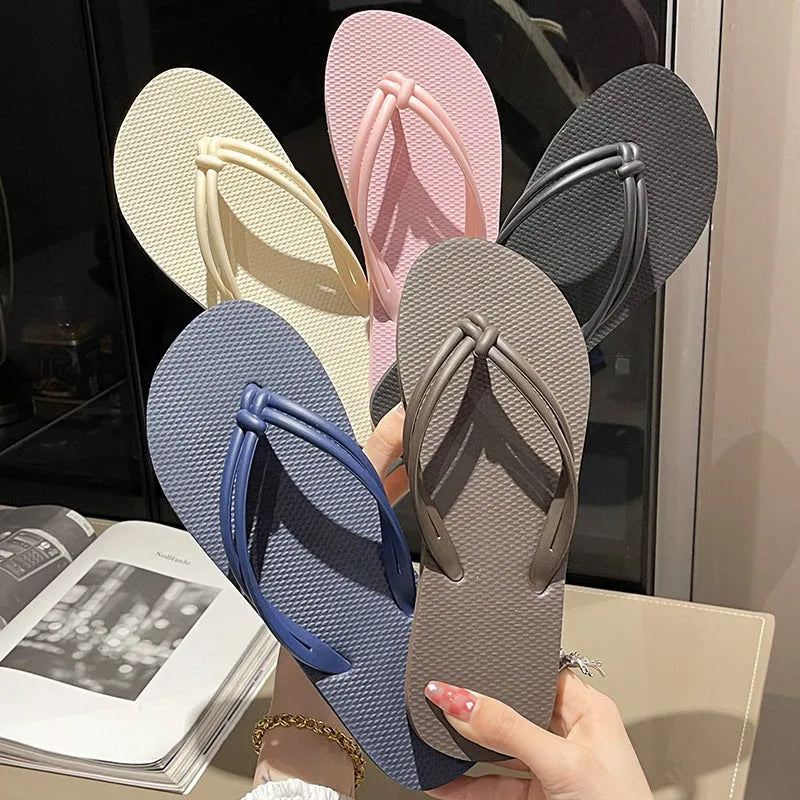 Men's PVC flip flops in a toe-covering style with a non-slip sole, shown in one of the available colours