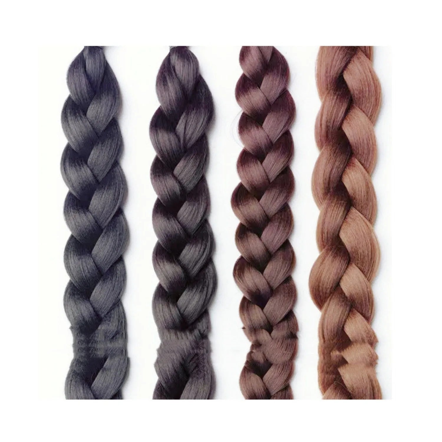 60 cm protein silk boxing braid wig with scratch clip in natural black colour