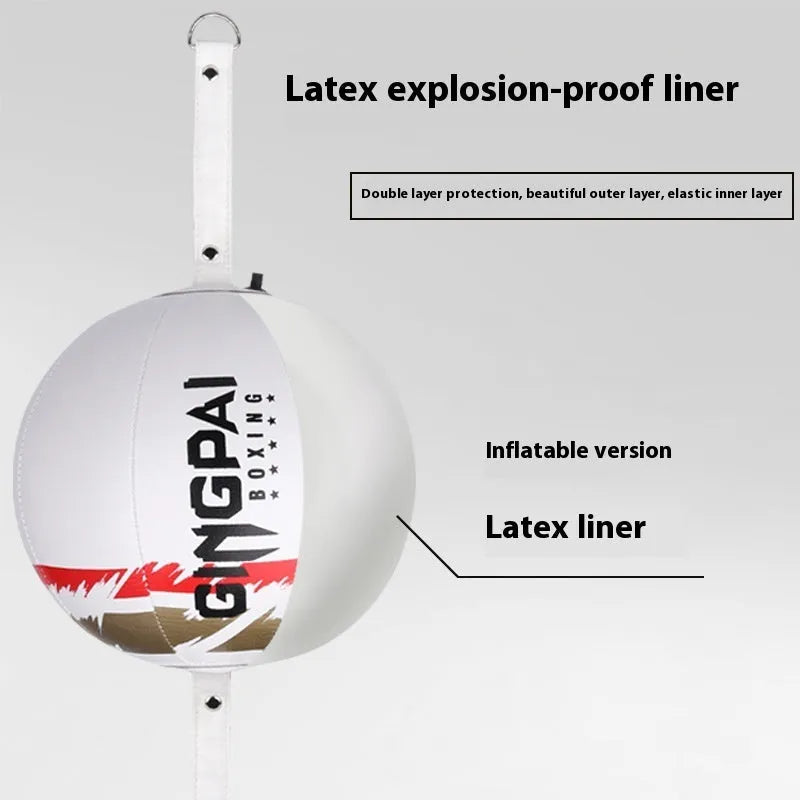 PU hanging boxing speed ball training equipment in black, black and green, or white colour options