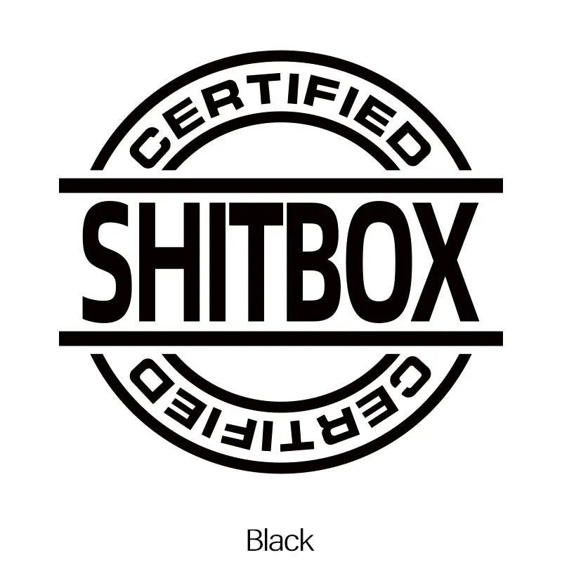 13x12cm creative vinyl car sticker shown in multiple colour options for vehicle customisation