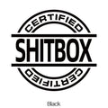 13x12cm creative vinyl car sticker shown in multiple colour options for vehicle customisation