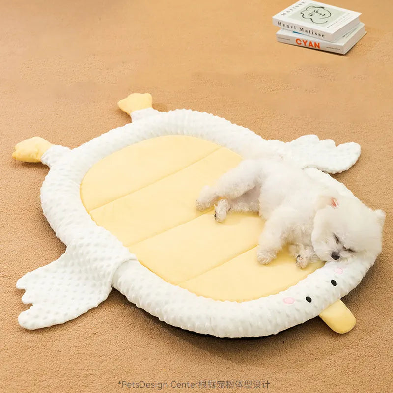 Orthopedic dog sofa bed with removable waterproof cover in four size options