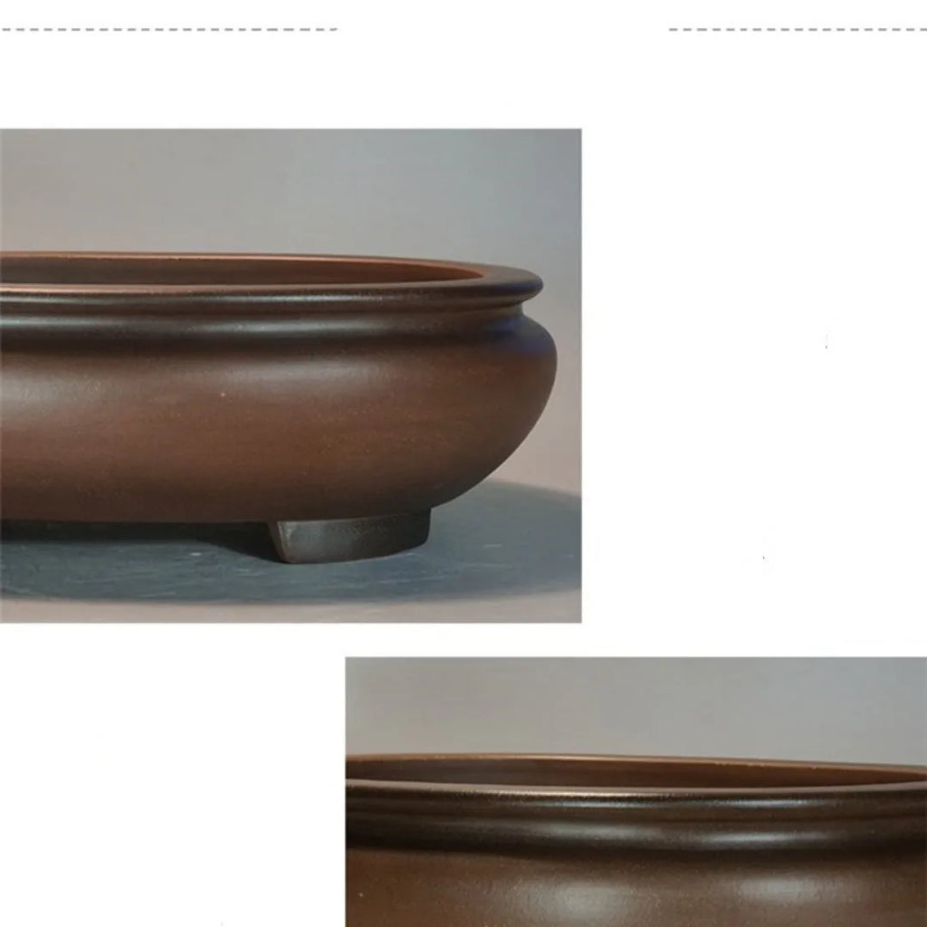 Purple sand indoor desktop flowerpot measuring 58x47x18cm with classical handmade design