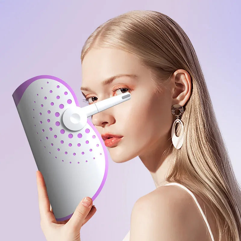 White and purple photon IPL beauty mask device for home facial light therapy