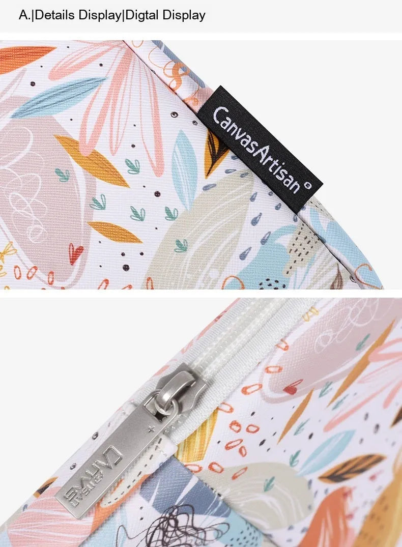White waterproof PU leather laptop inner bag for 14-inch computers with anti-shock protection