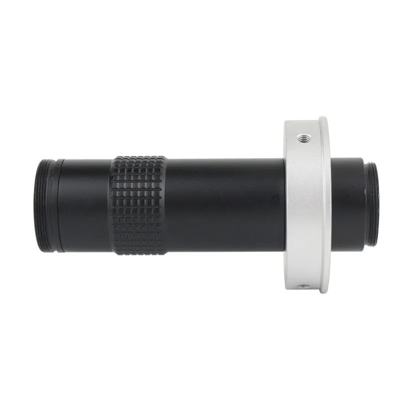 Black industrial monocular camera lens for 130x magnification inspection
