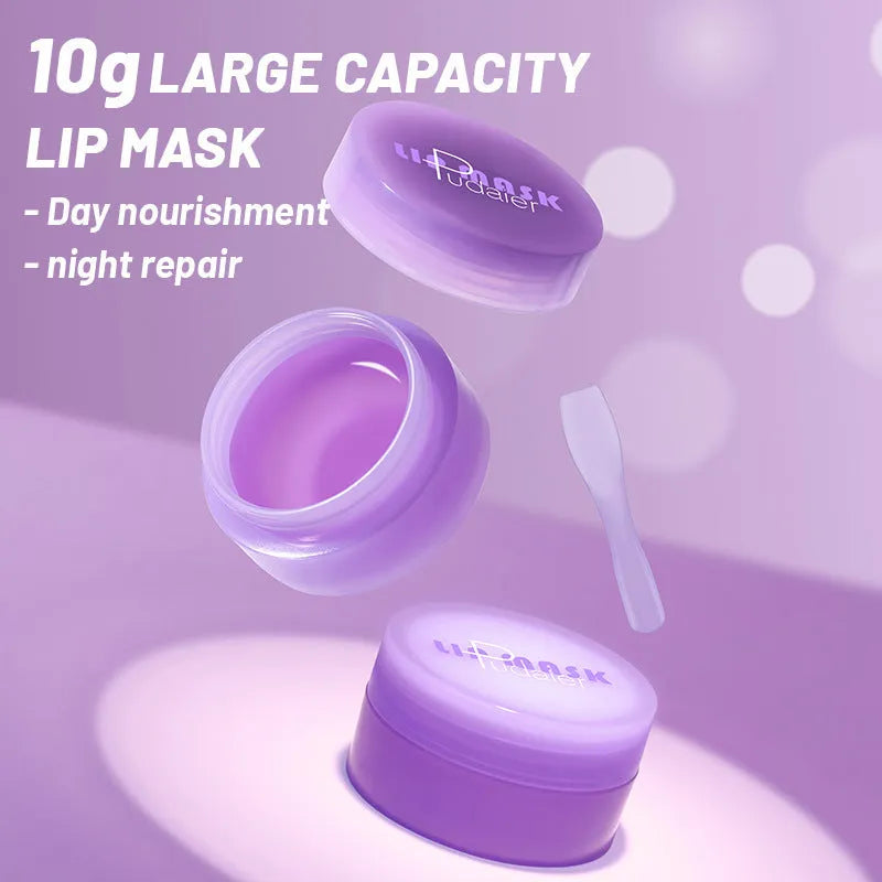 10ml exfoliating lip balm kit with lip film and scraper for dry lip care
