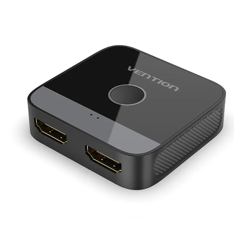 Grey alloy cable separator for HD computer audio and video two-way conversion with television line connection