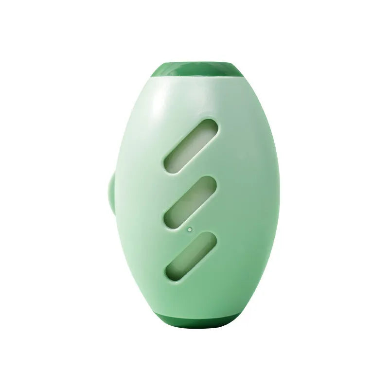 Green and white washable gel lint roller balls for pet hair removal on fabrics