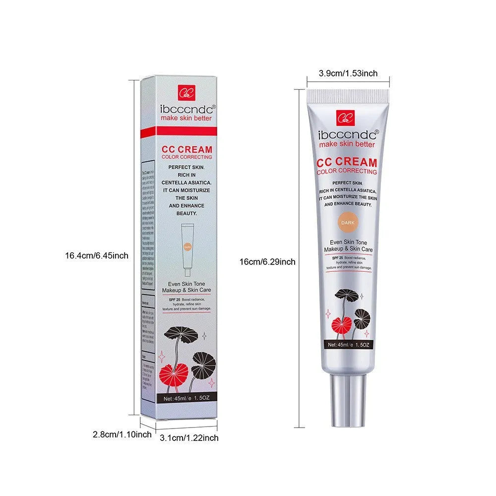 Erborian Centella Asiatica CC cream tube in dark and light colour shades, colour-correcting makeup primer